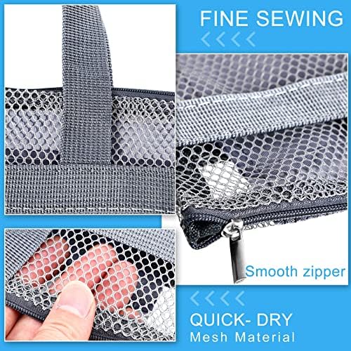 Tudomro 10 Piece Mesh Shower Caddy Tote Bag