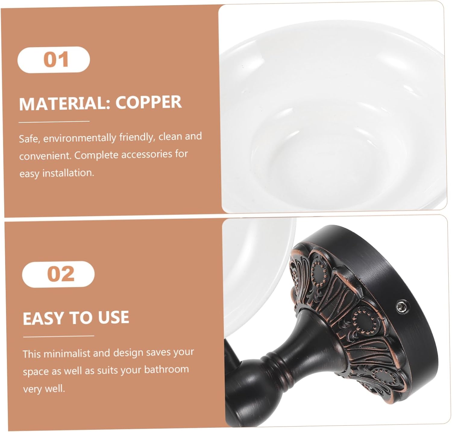 Oval Wall-Mounted Soap Dish Holder Minimalist Design