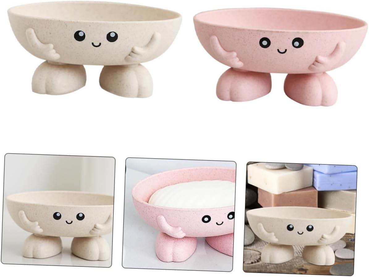 PreciouS 2-Piece Cartoon ontroller Soap Disk Home Kitchen Bersh Banchess