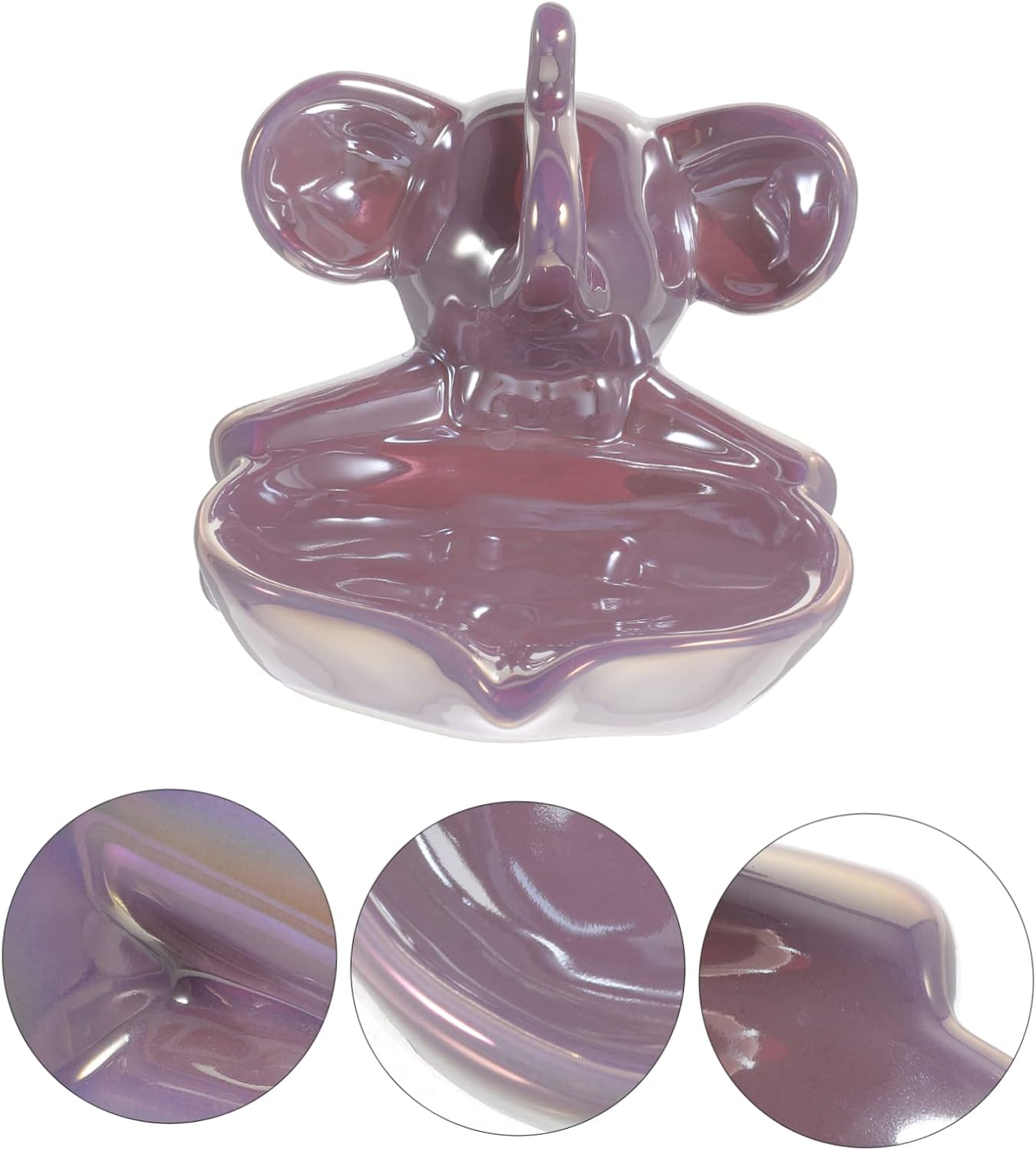 ABOOFAN Cute Elephant Ceramic Soap Dish
