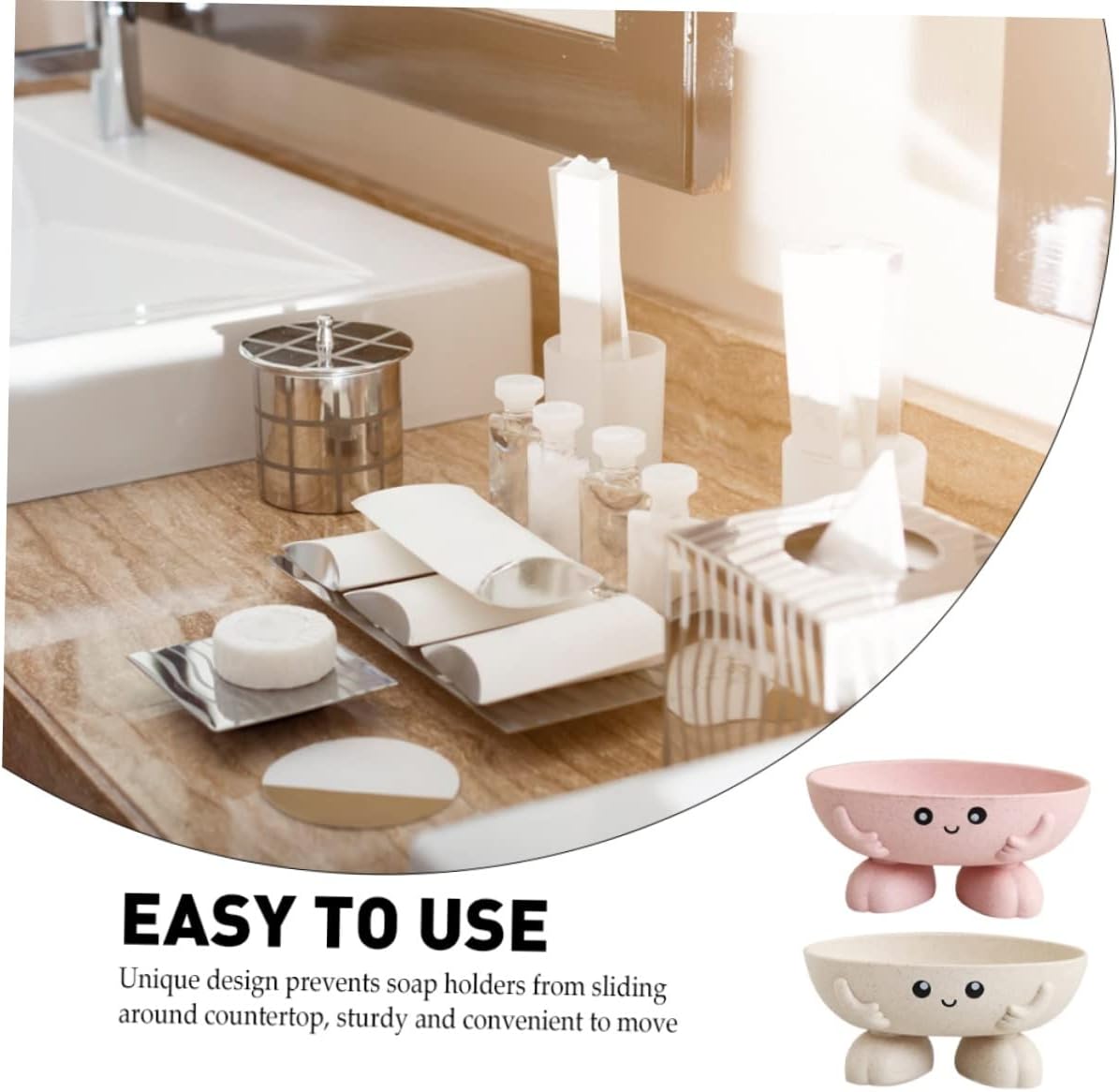 Amosfun 2pc Bar Soap Organizer for Organization