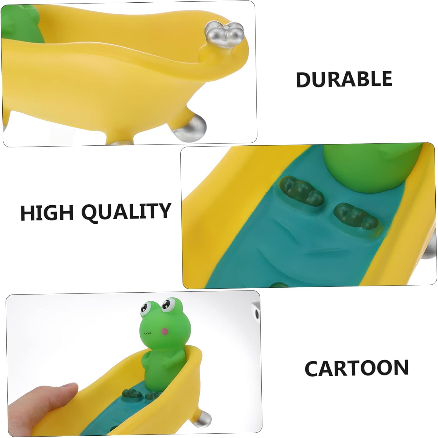 Stylish Frog-shaped Bathtub-Style Reusable Sponge Bath Soap Holder