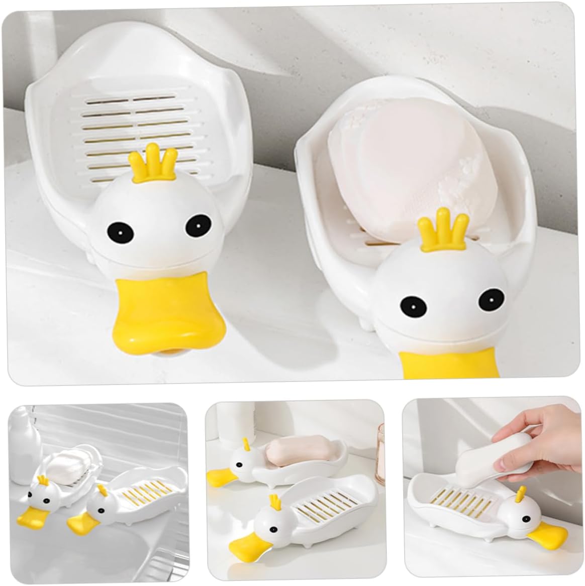 MUCKLILY Cute Cartoon Duck Soap Holder