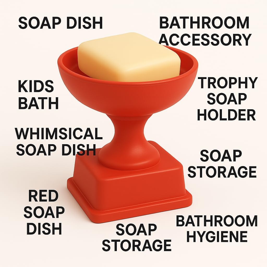 Champion Red Resin Soap Dish