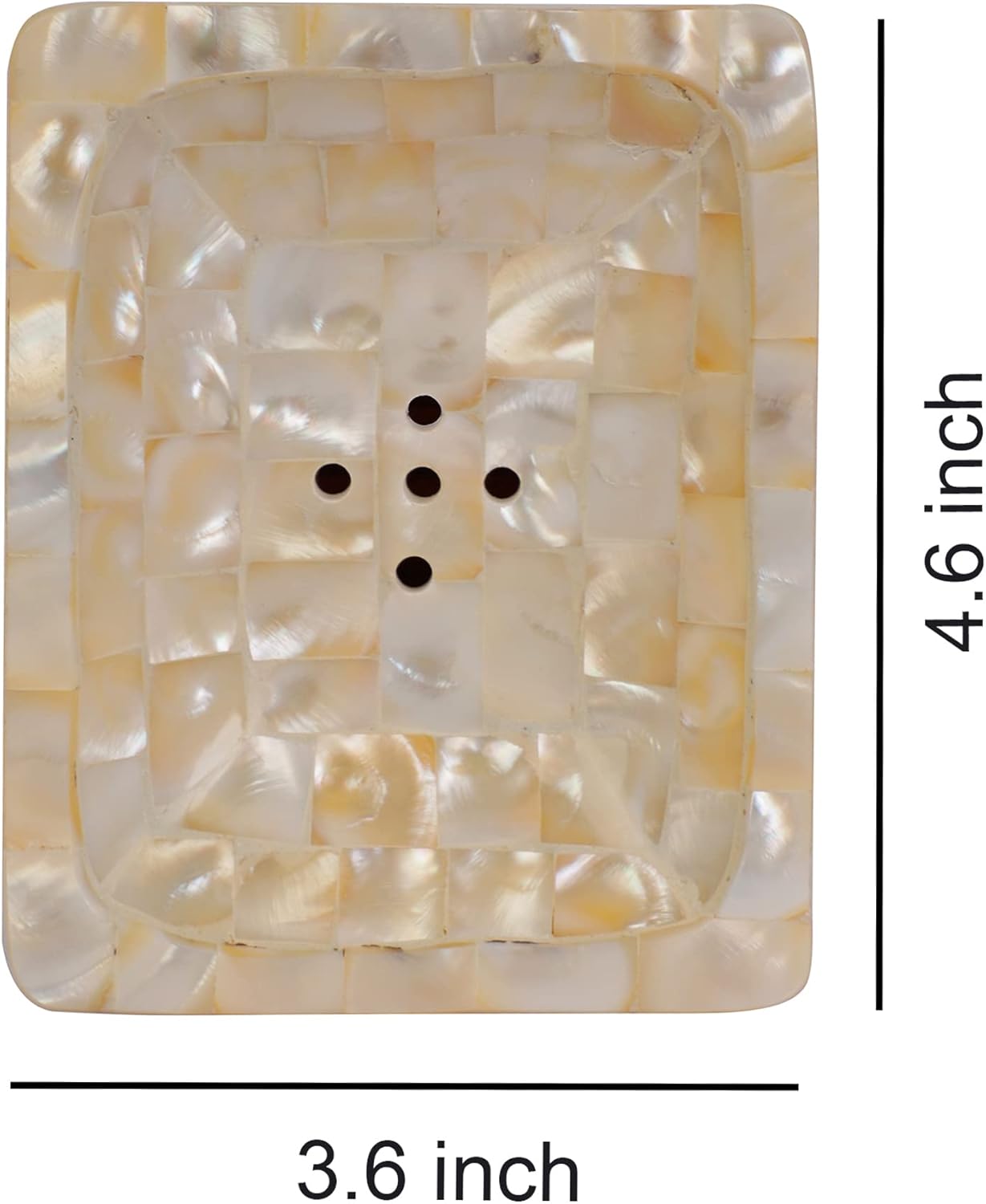 Square Mother of Pearl Soap Holder