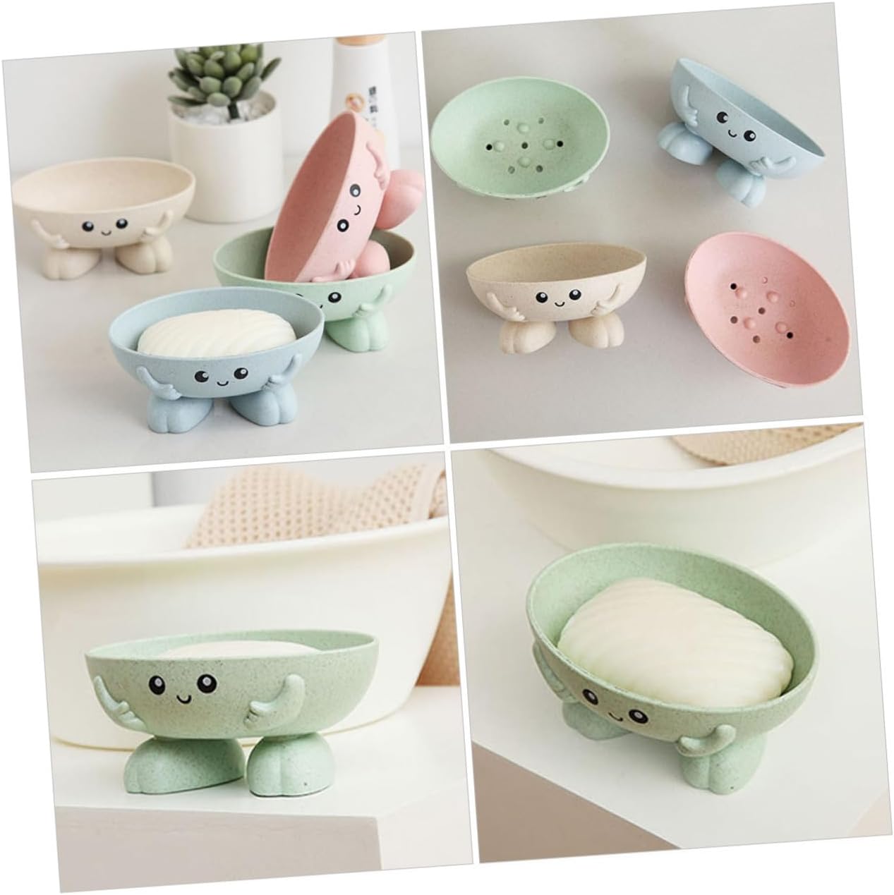 Adorable Cartoon Soap Dish for Bathroom and Kitchen