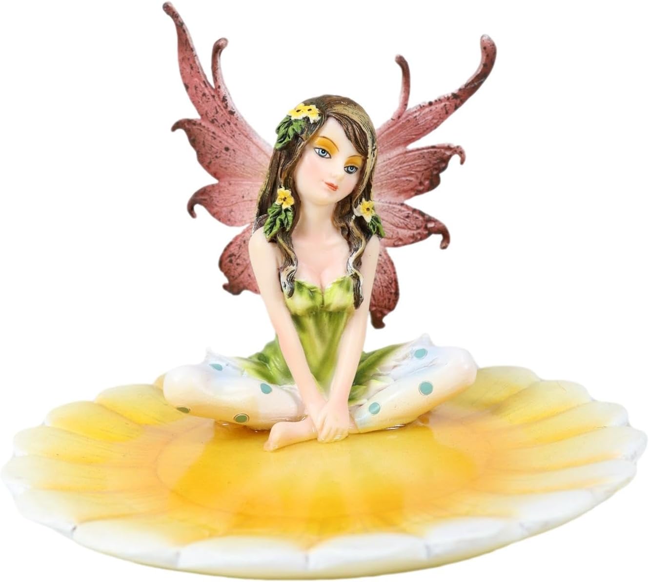 Sunflower Fairy Soap Dish Figurine by Ebros Gift