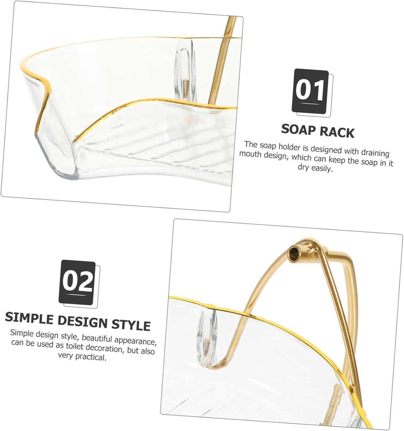 Stylish Bar Soap Draining Dish