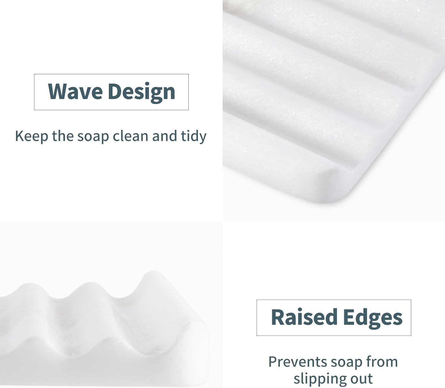 Marble Soap Dish African-Inspired Bar Kitchen Soap Holder