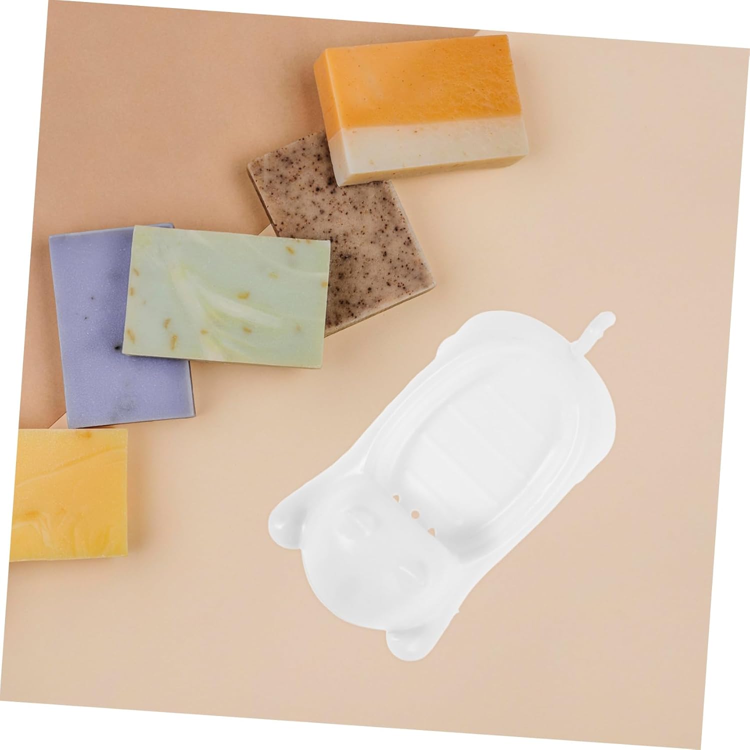Adorable Cat-Themed Self-Draining Soap Holder