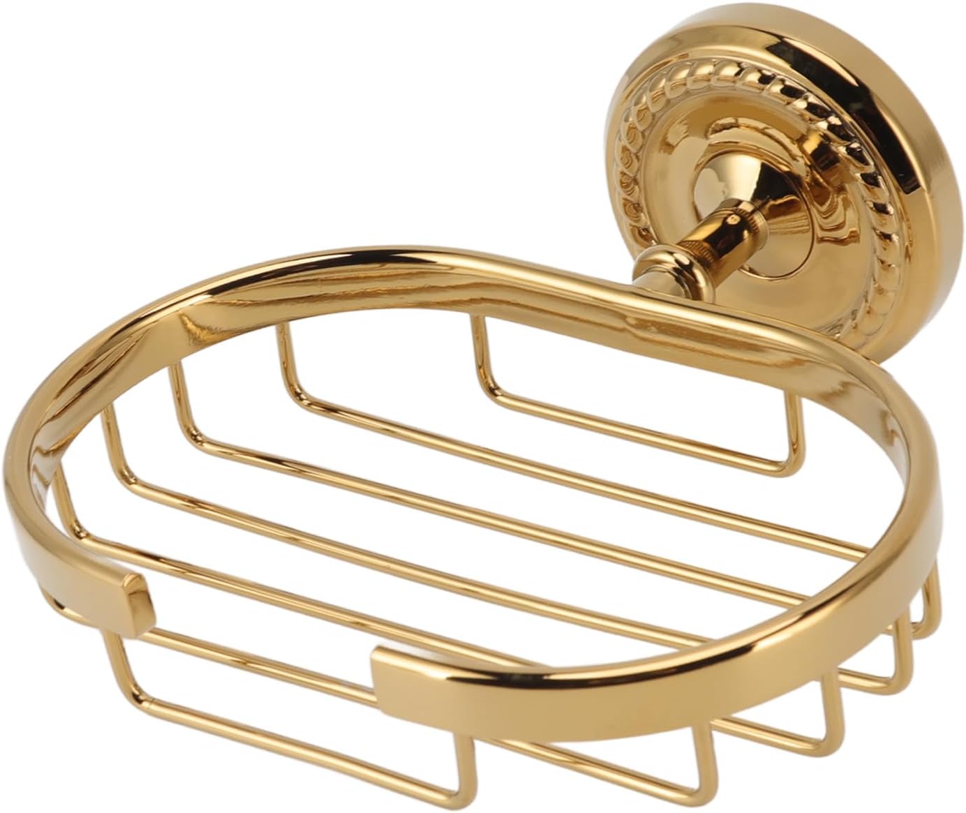 Fafeicy Metal Soap Holder Self-Draining Wall-Mounted