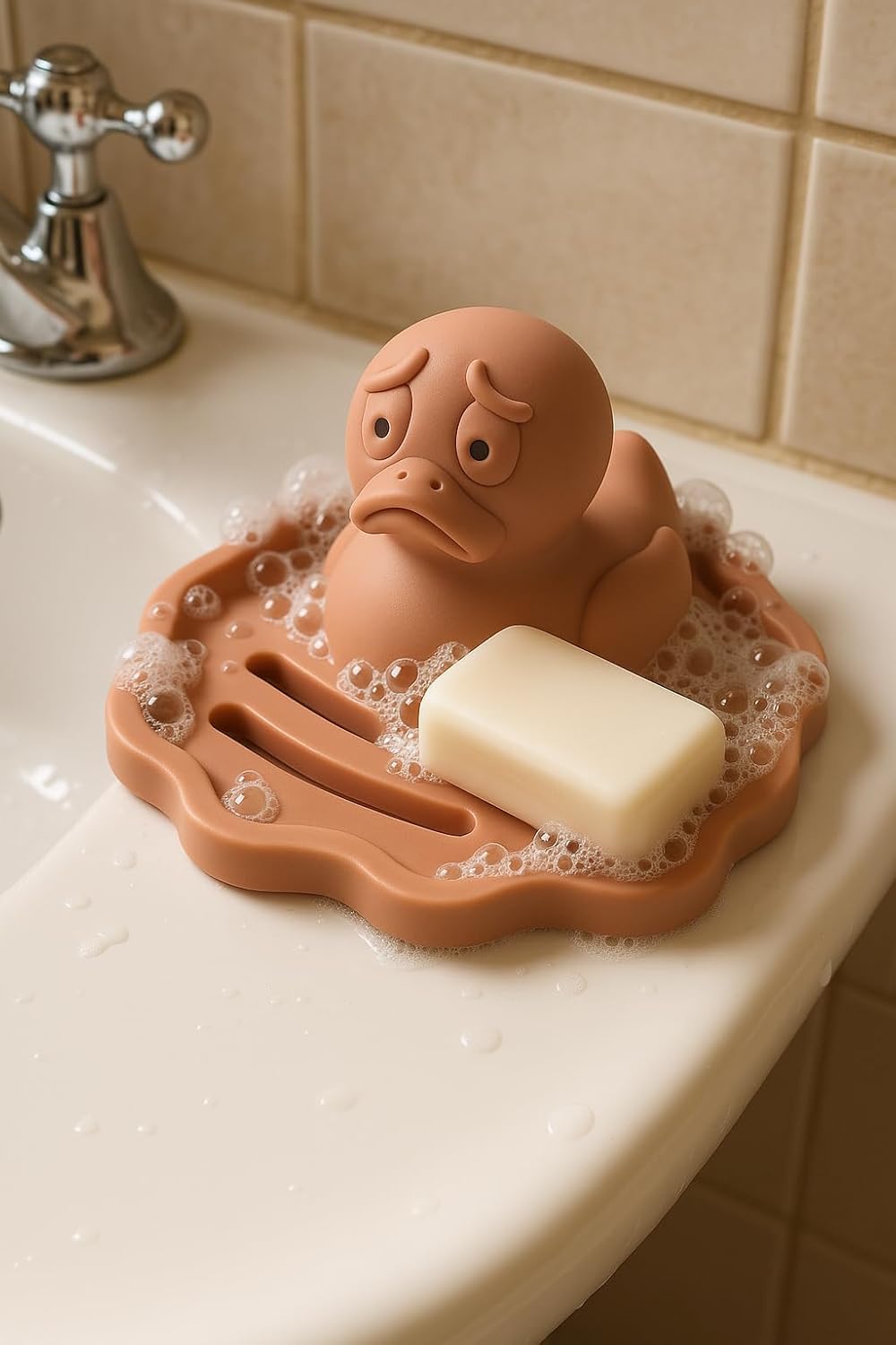 Adorable Quicksand Duck Soap Dish
