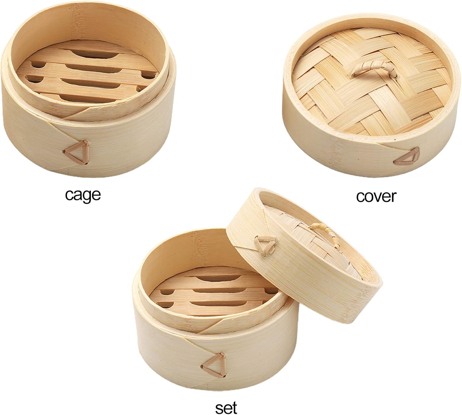 Eco-Friendly Bamboo Steamer Double-Handle Soaps Dispenser