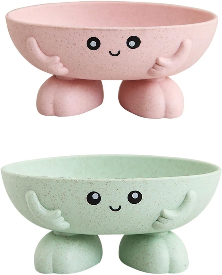 NentMent 2 Pack Cartoon Panda Soap Dish