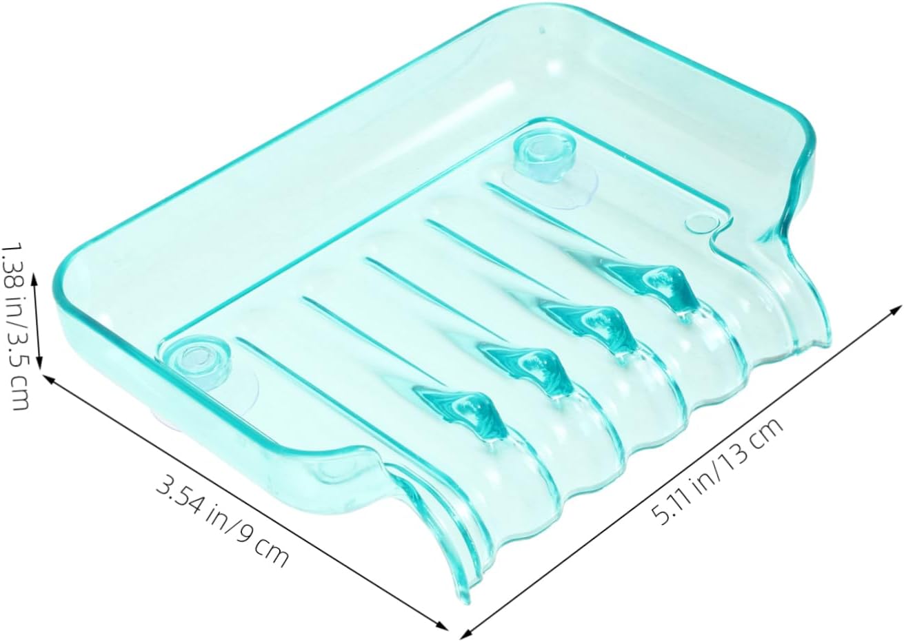 Green Metal Soap Holder with Suction Cup Safe Durable