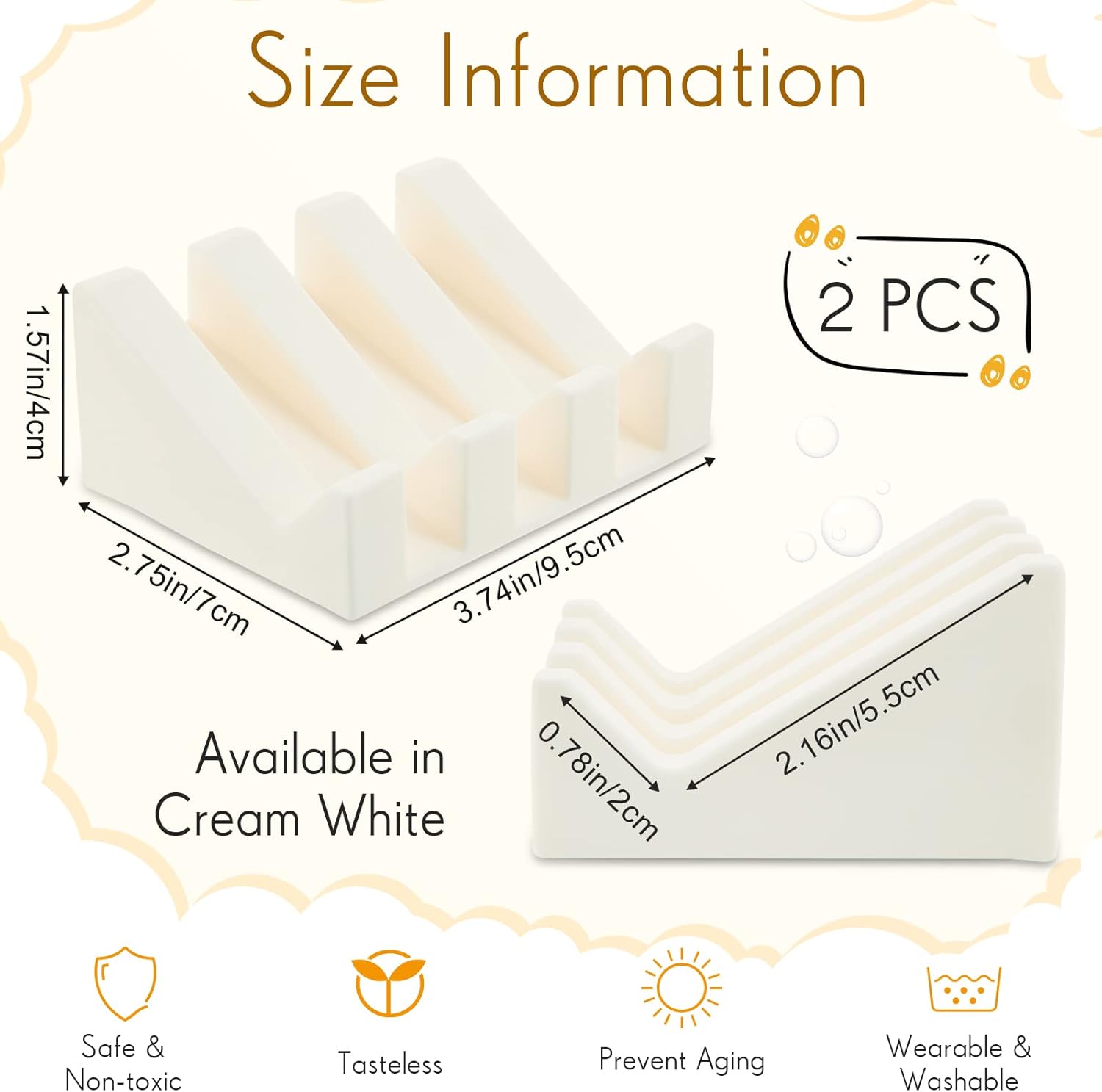 Cunhill Silicone Soap Dish with Drain