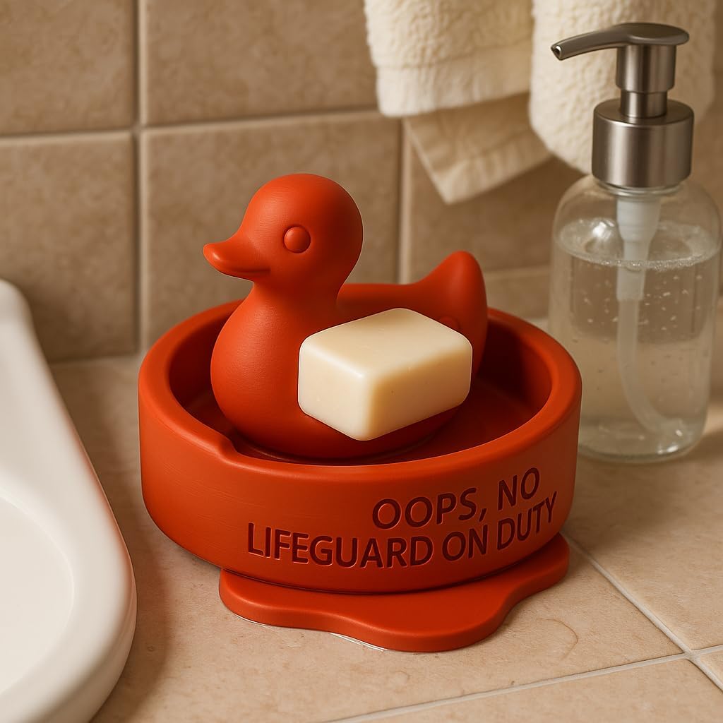 Adorable Lifeguard Duck Soap Dish