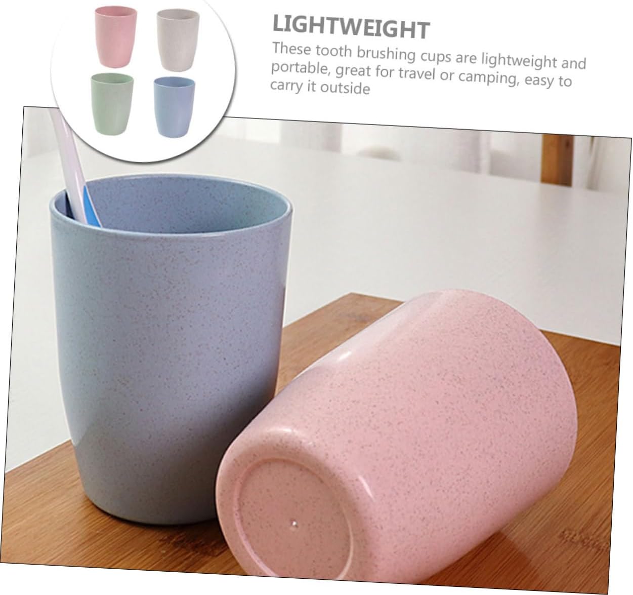 HAKIDZEL Family-Friendly Bathroom Tumbler Cup for Boys Girls Durable Cute Design