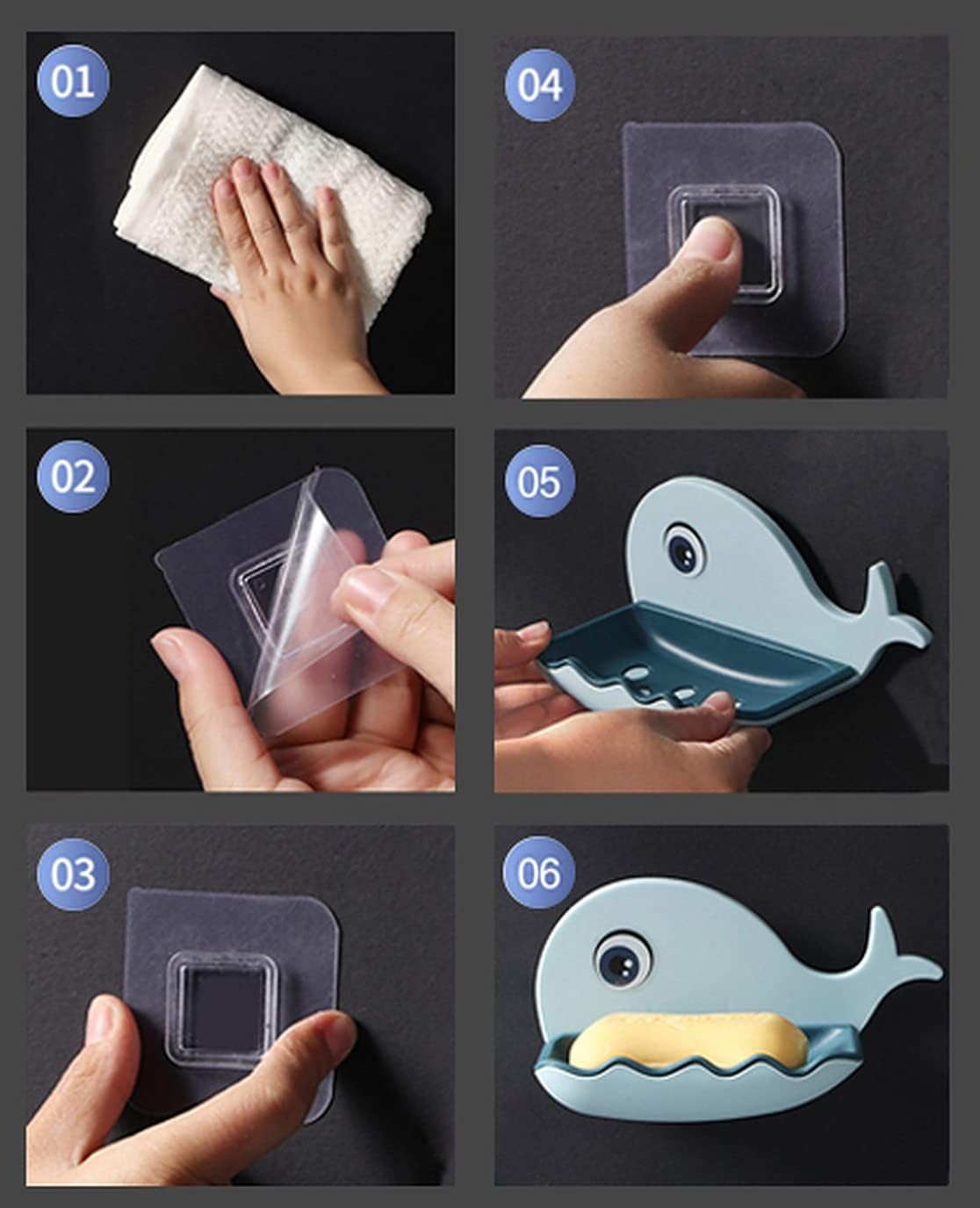 Collectible Kids Bathindrical Fish Soap Case Set