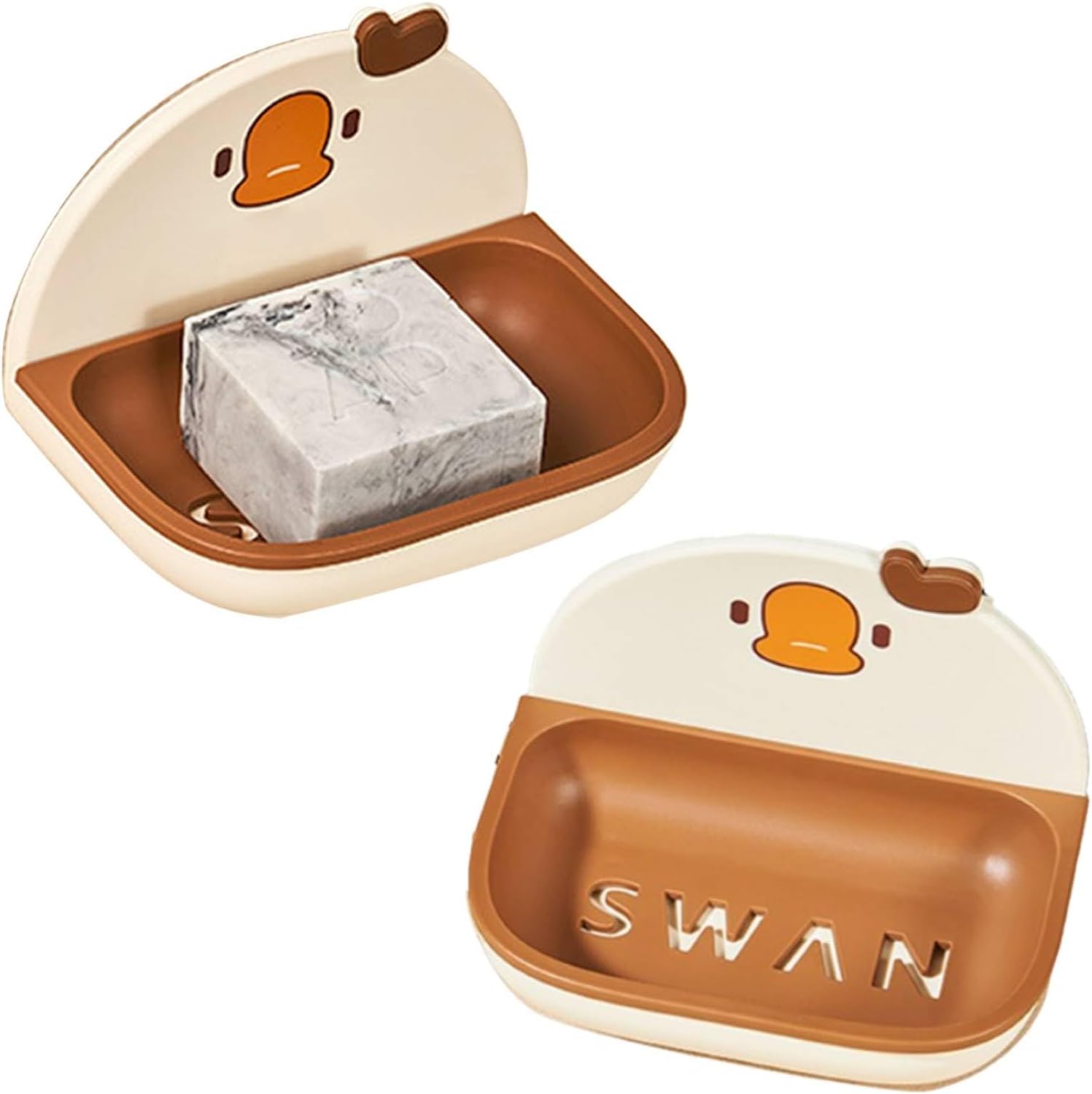 Beufee 2PCS Wall Mounted Soap Holder for Bathroom