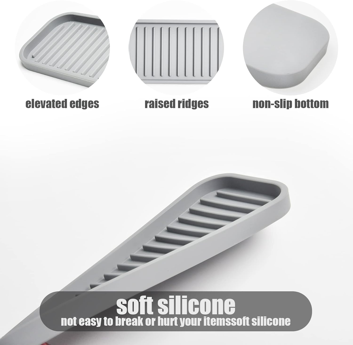 Mofason Silicone Soap Organizer Sink caddy