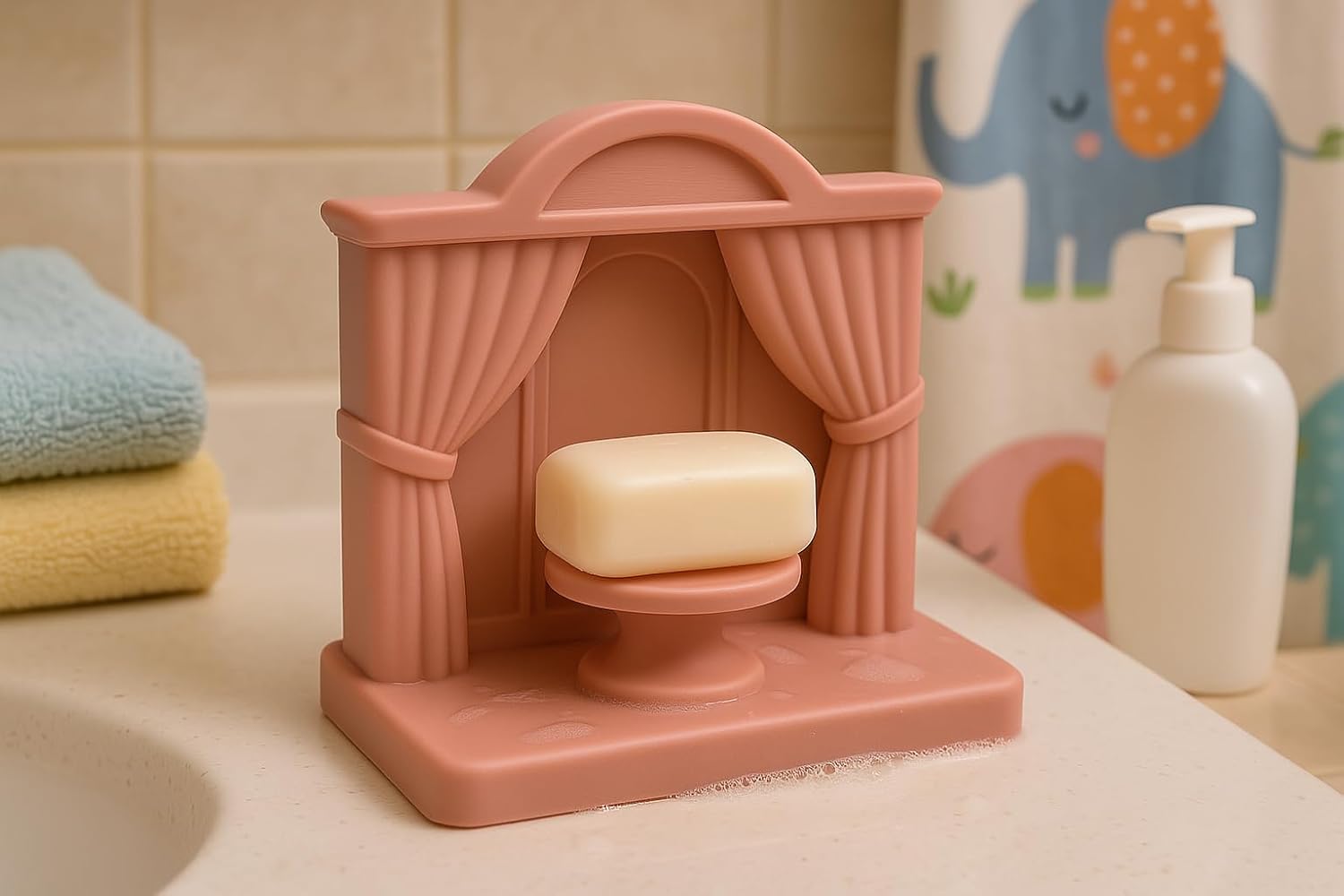 Whimsical Stage Dispenser Marble-Handled