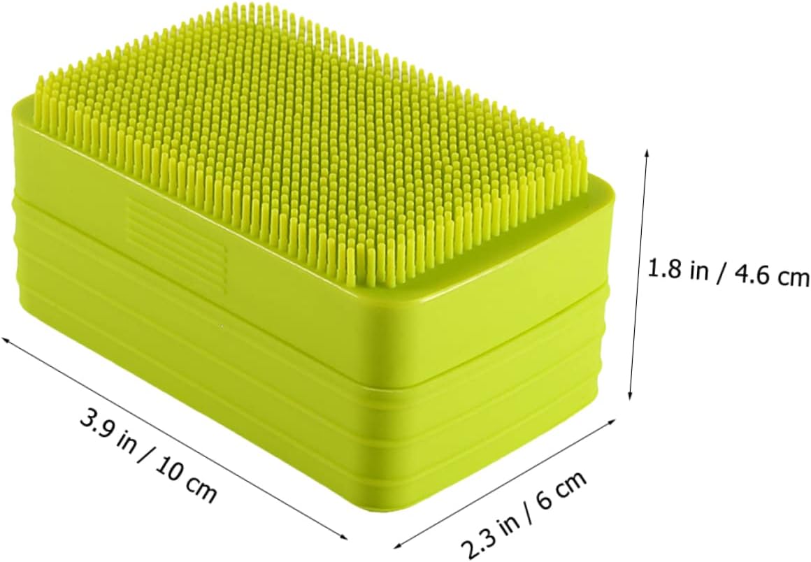 Large Bar Soap Container with Silicone Exfoliating Brush