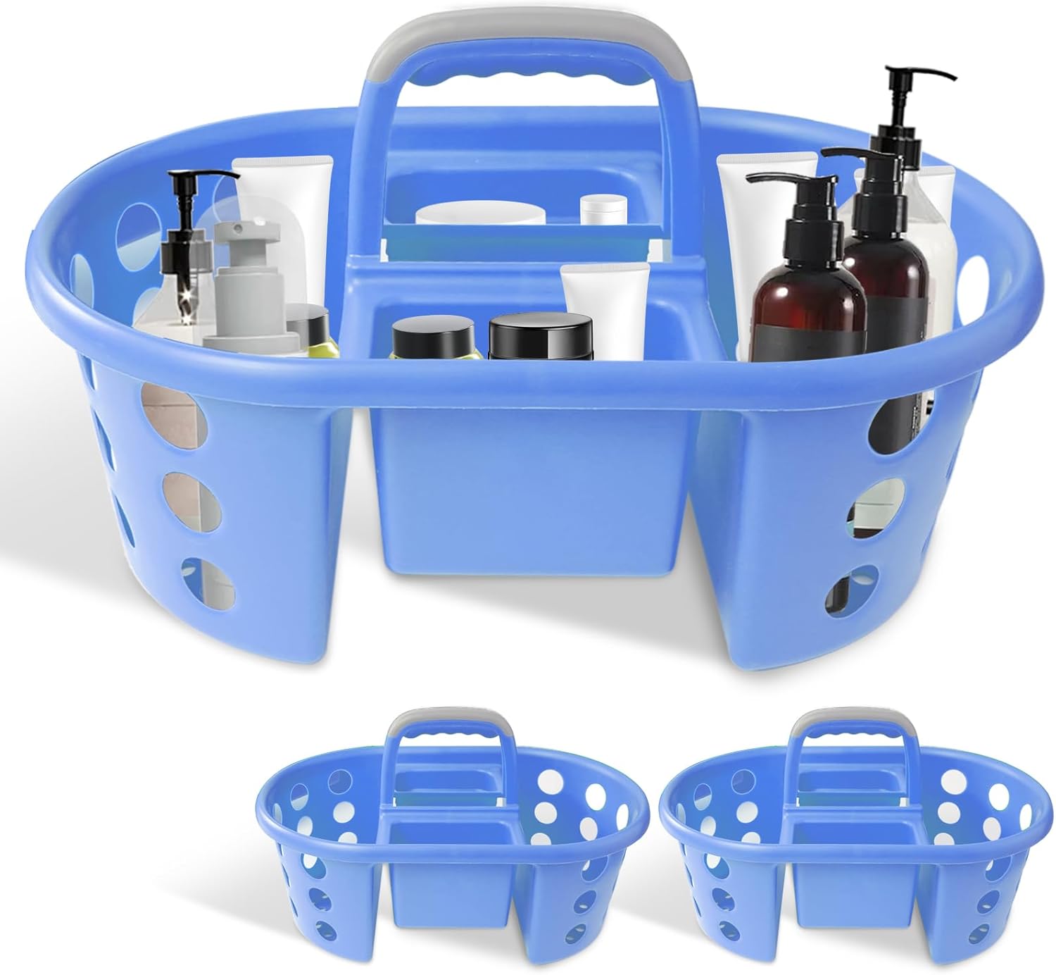 SimplyKleen 2-Piece Jumbo Shower Caddy with Handle