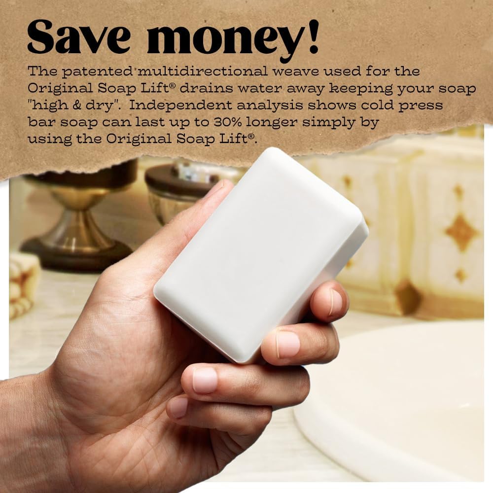 -flexible self-draining bar soap holder 2-pack