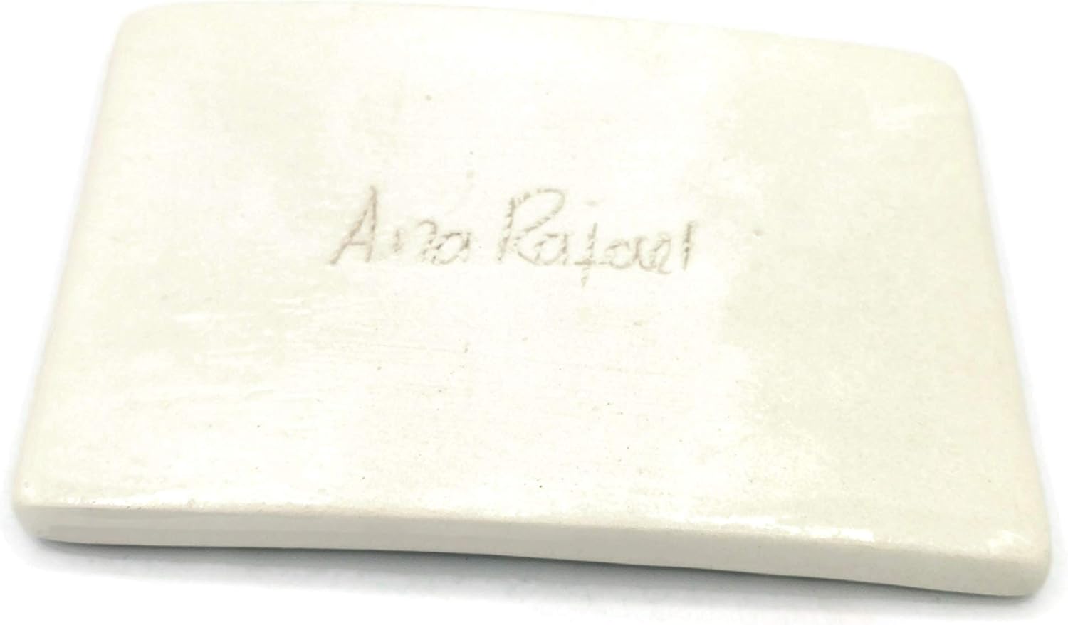 Handmade White Bar Soap Dish