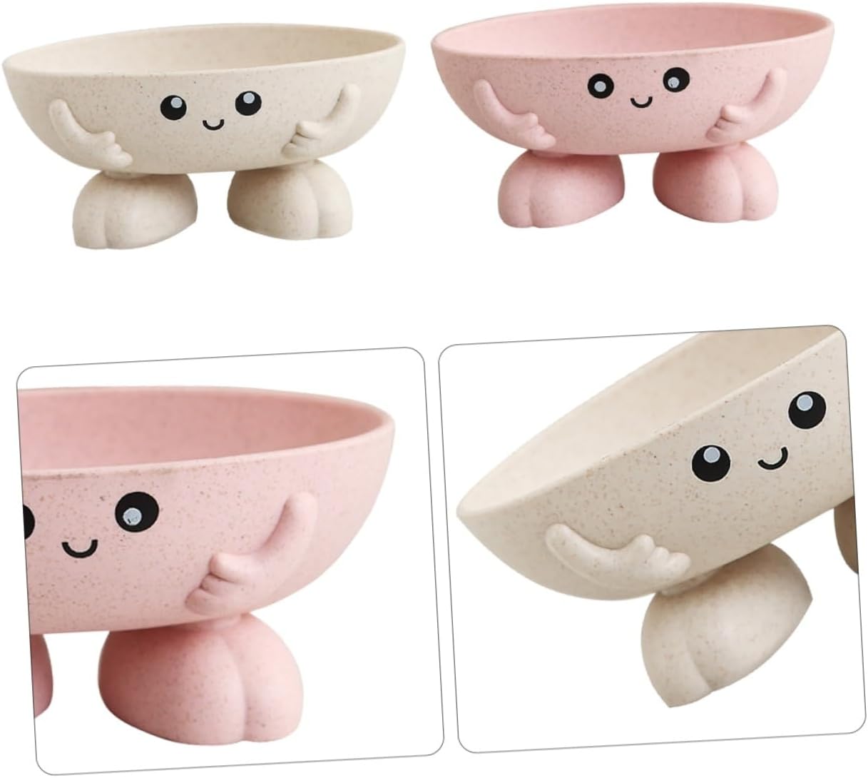 Luxshiny 2-Piece Cartoon Soap Holders