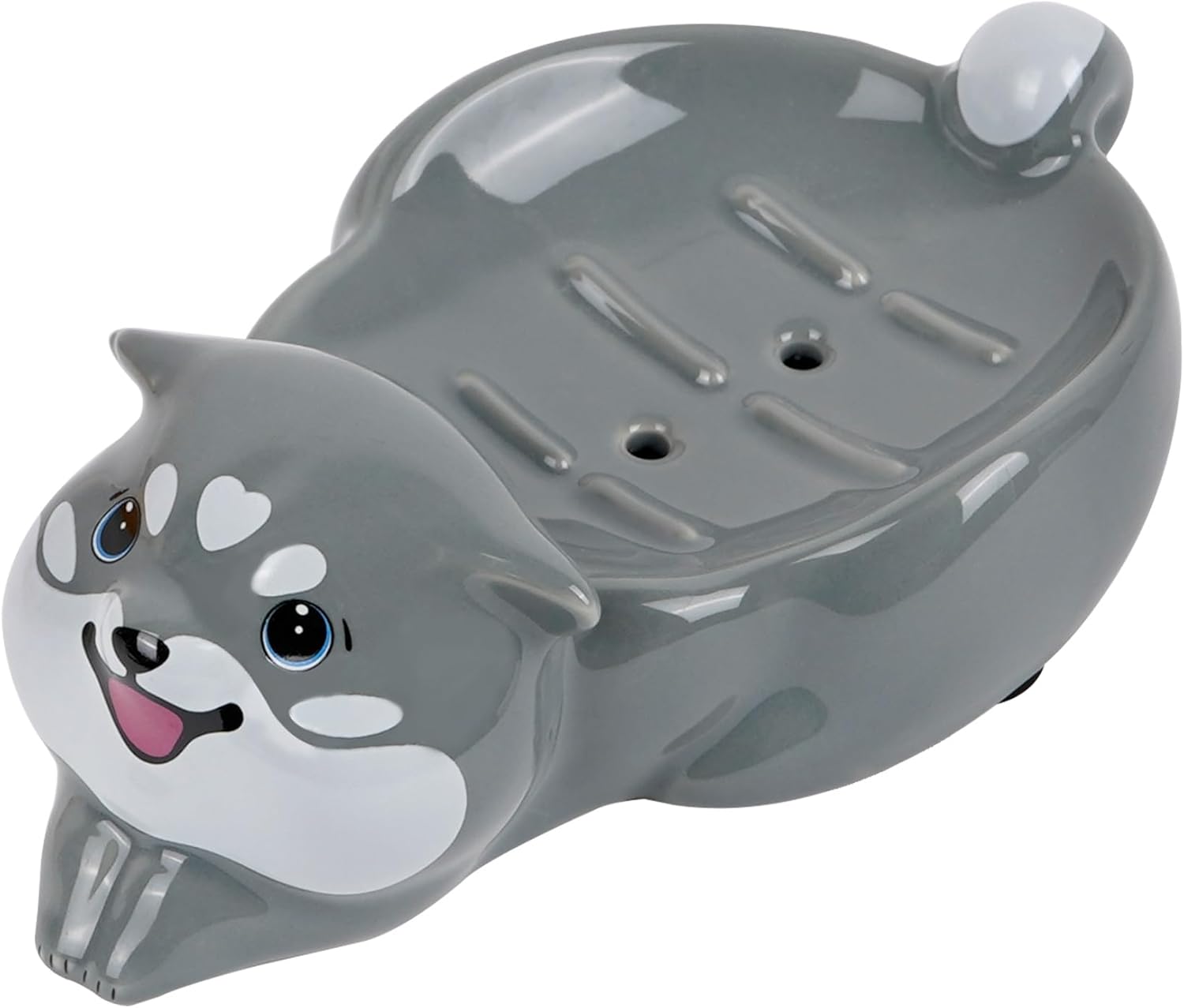 Ceramic Soap Dish Siberian Husky
