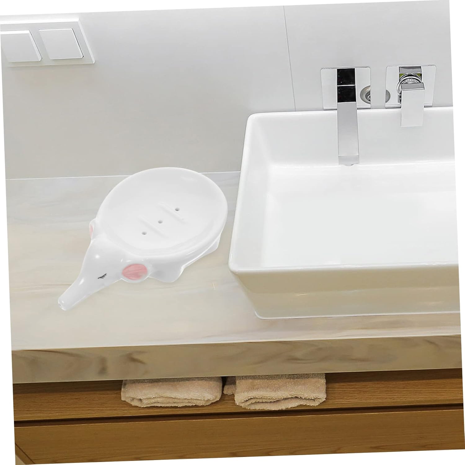 Cartoon Elephant Self-Draining Soap Dish