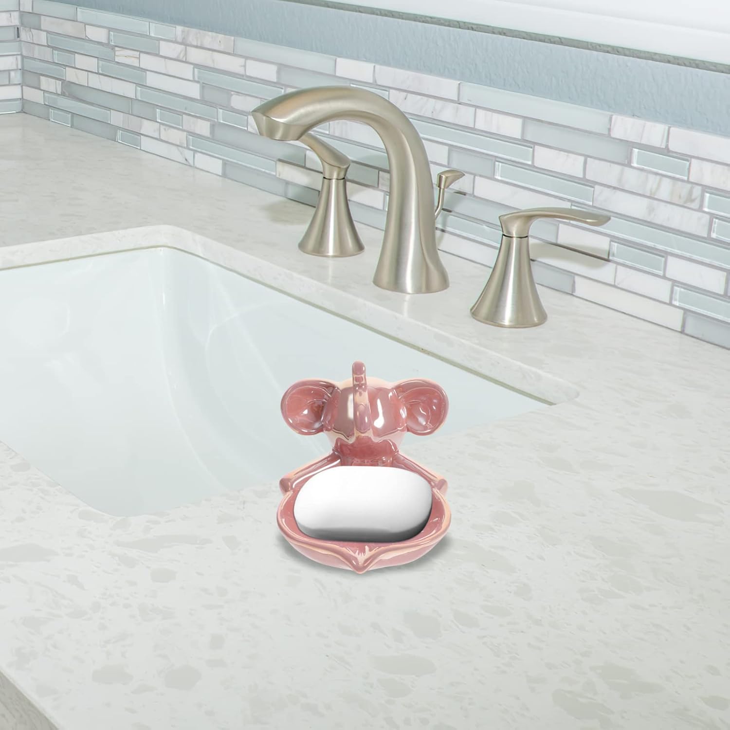 Cabilock Kid Sink Ceramic Elephant Soap Dish