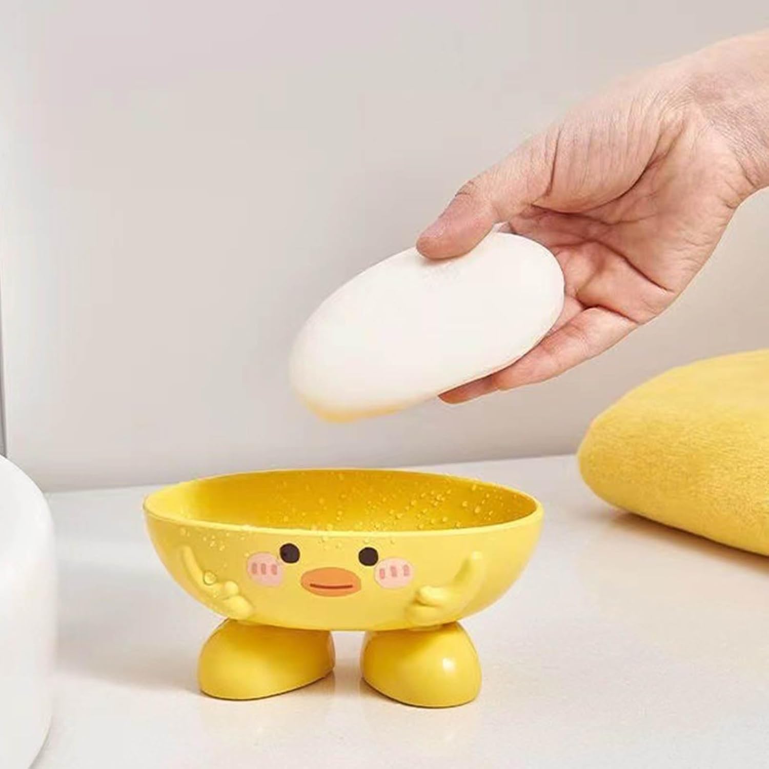 Gavigain Duck Soap Box for Kids Cute Fast-Drying Durable
