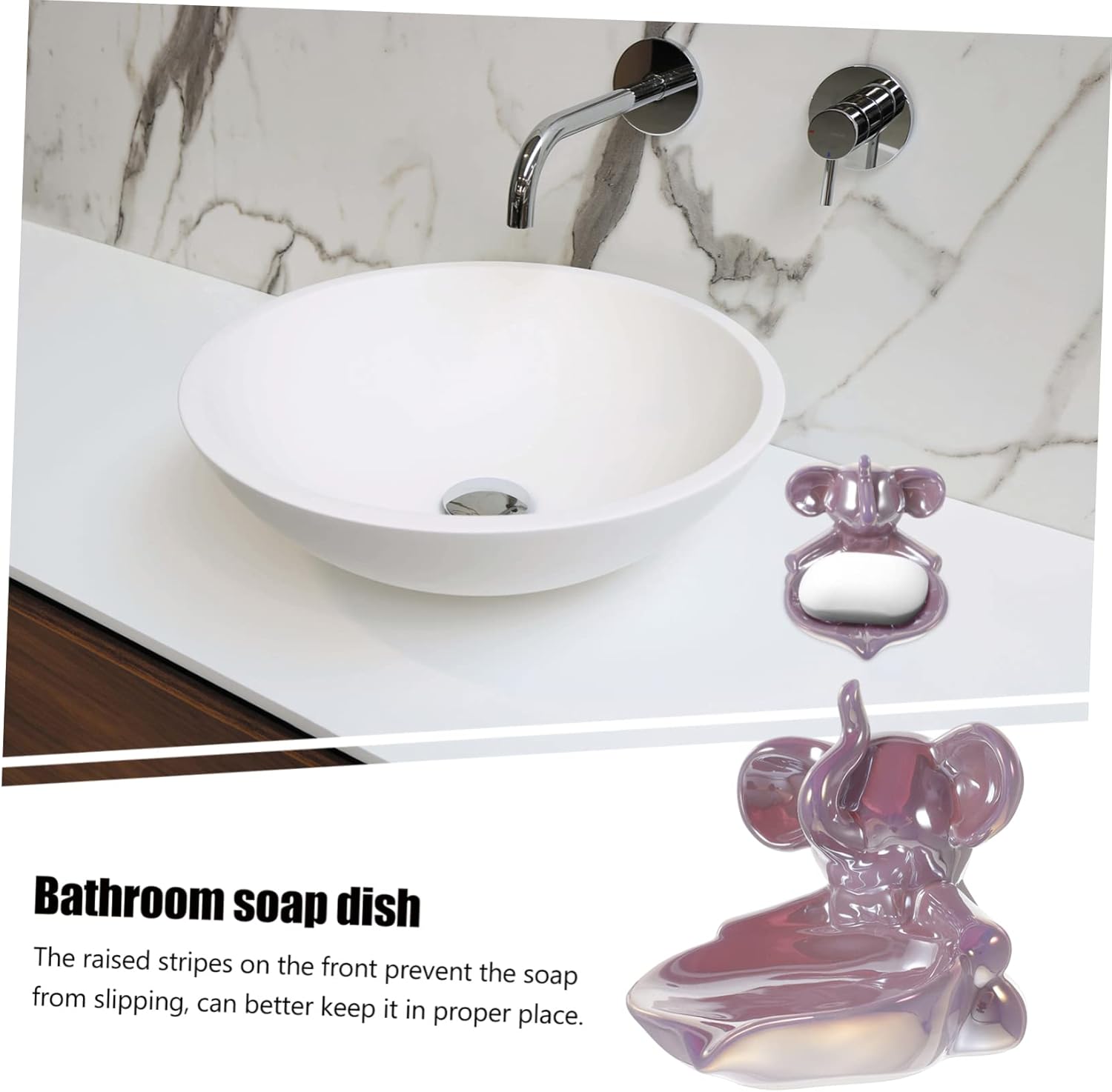 Luxshiny Elephant Soap Dish