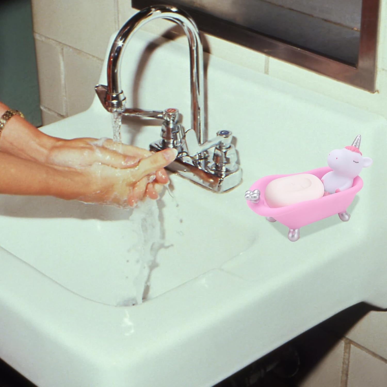 Cute Unicorn Soap Dish for Bathroom and Kitchen