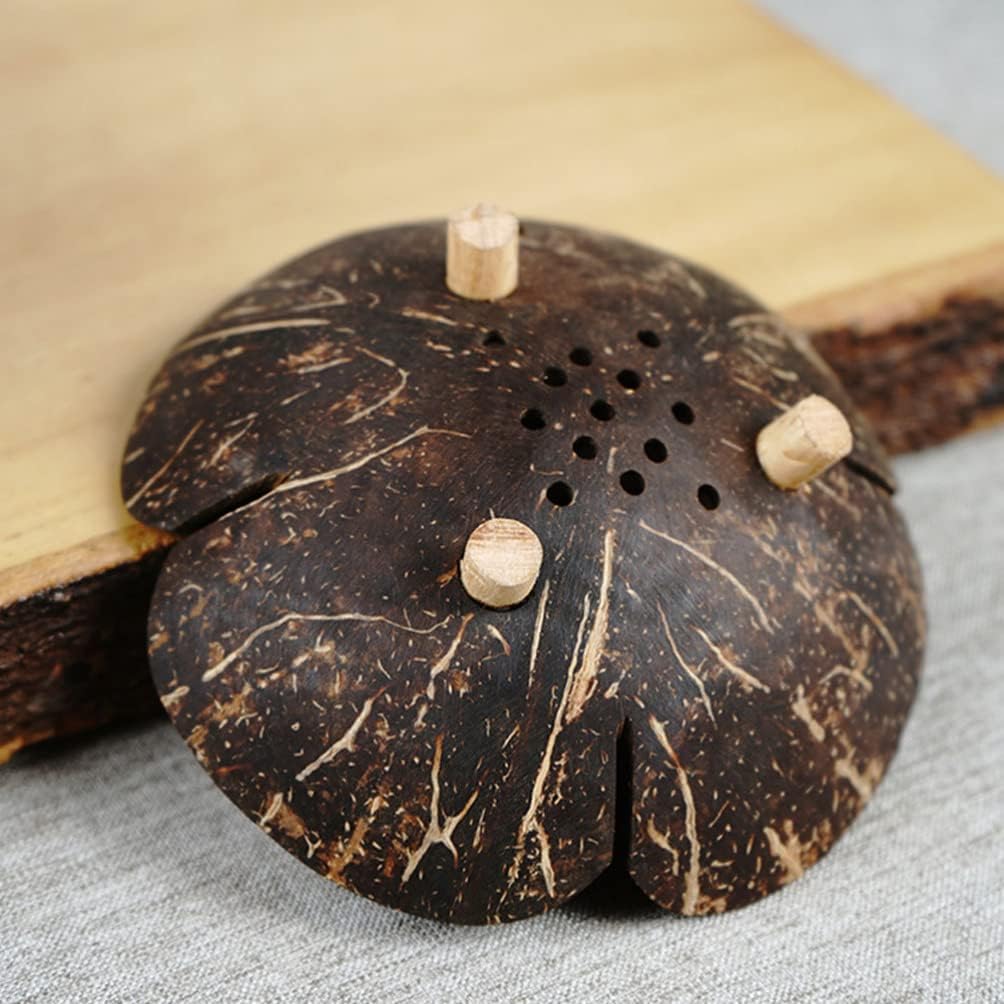 Eco-Friendly Coconut Shell Flower-Shape Soap Dish
