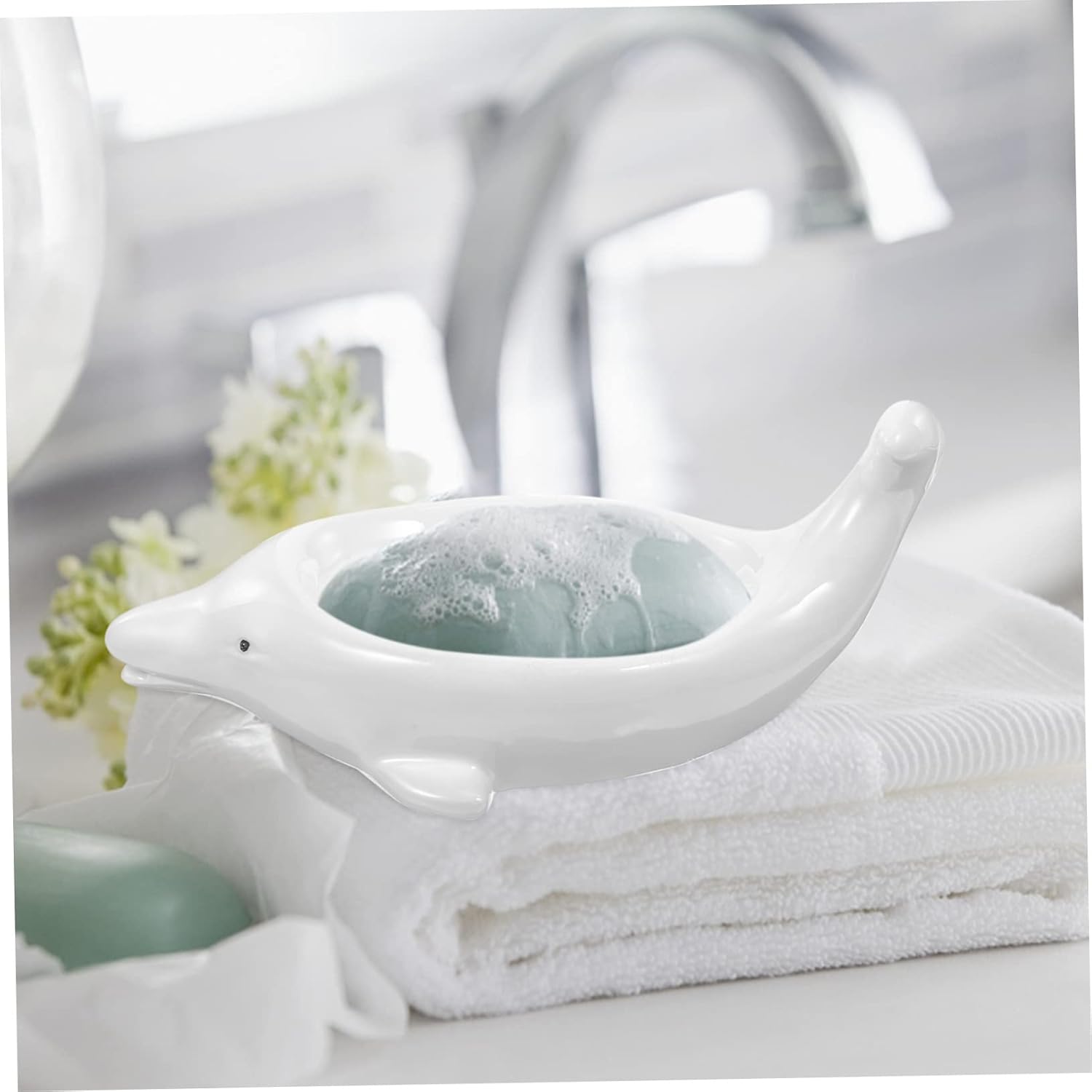 Cute Dolphin Soap Dish for Kids