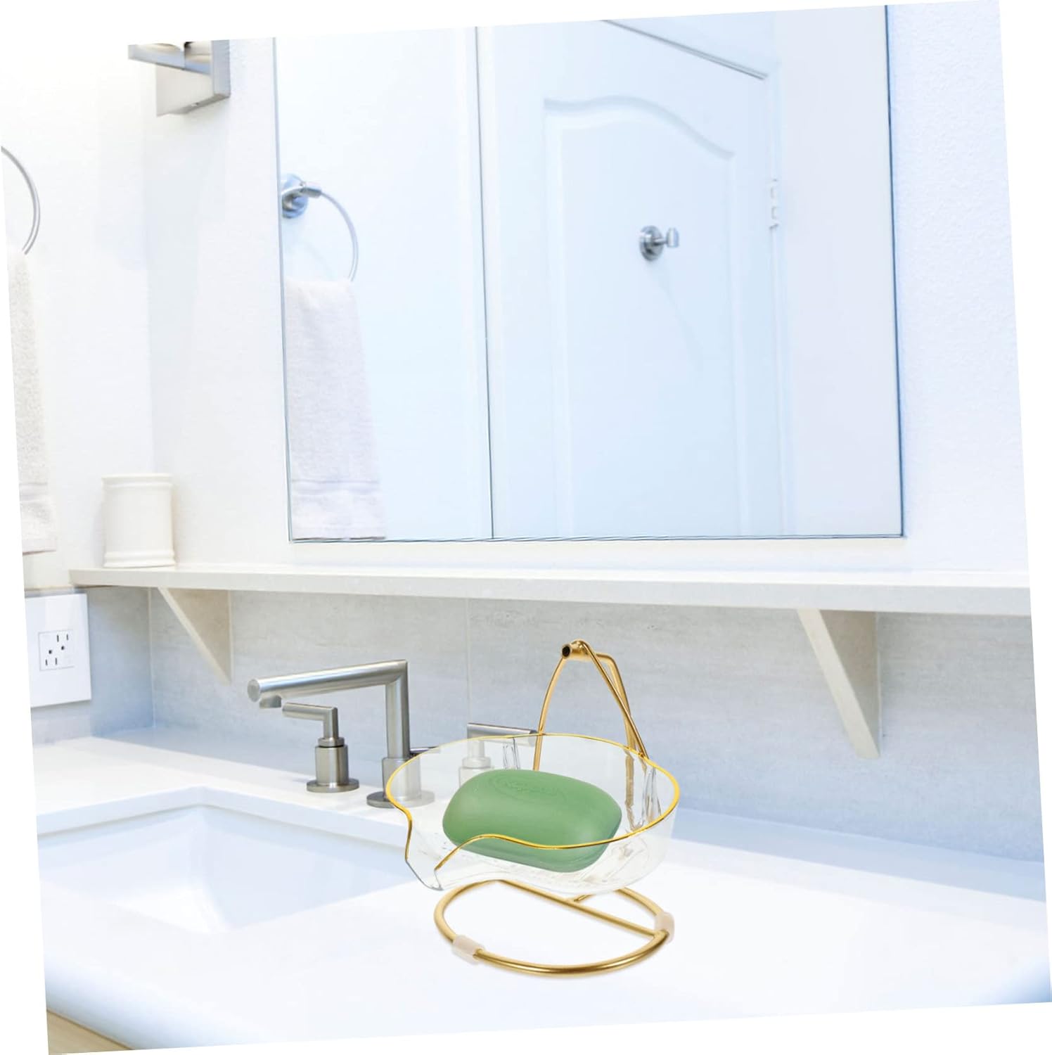 Gleavi Transparent Storage Holder for Bathroom