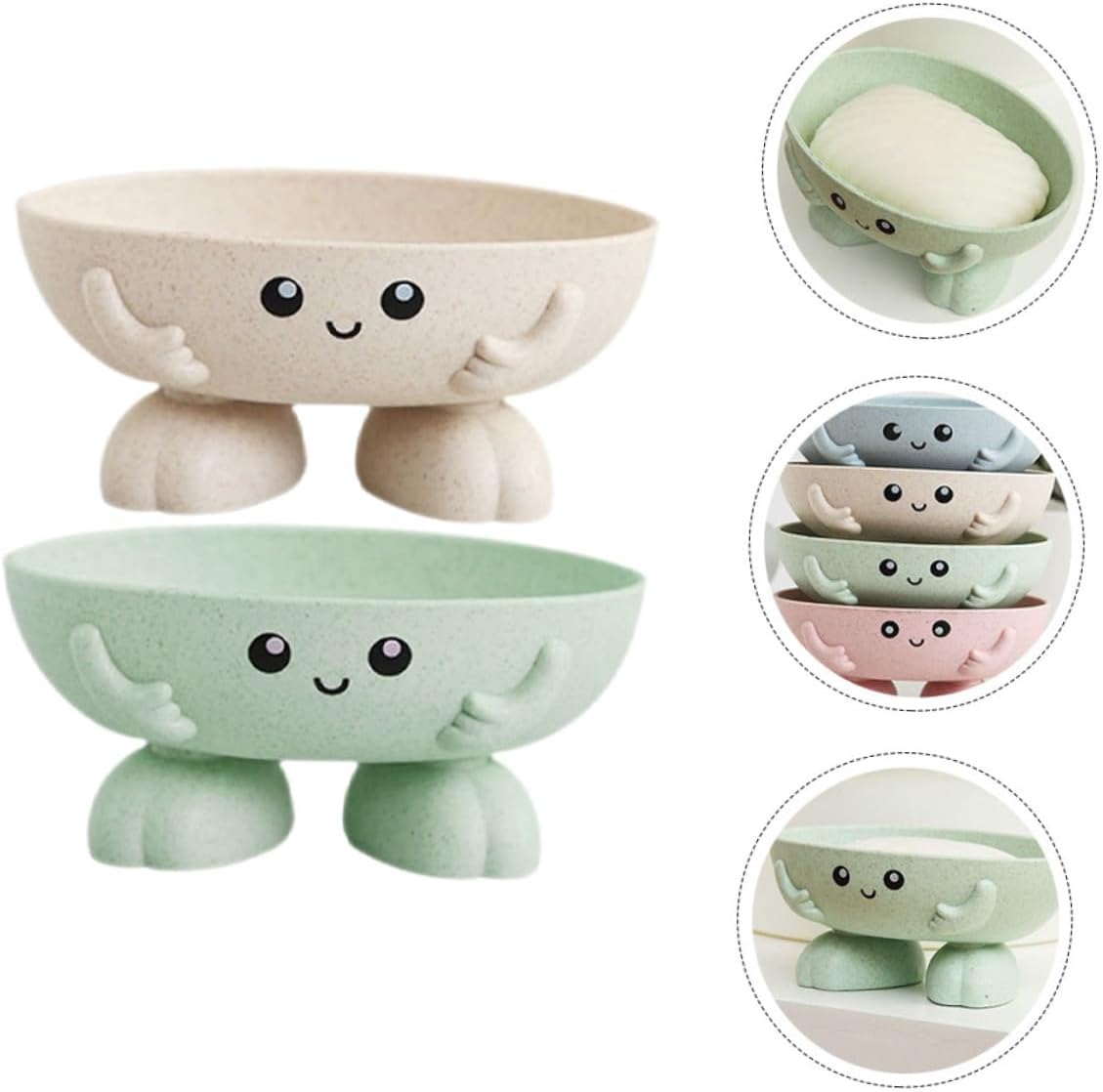 LIFKOME Bar Soap Draining Dish Holder Tray