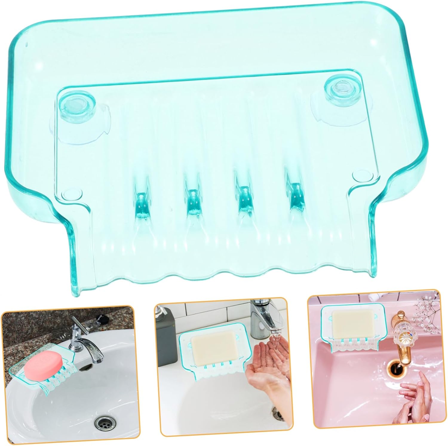 Green Cup Bar Soap Drain Holder