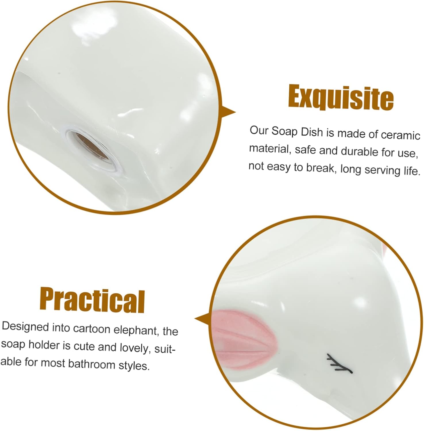 FETECHL Elephant Soap Dish