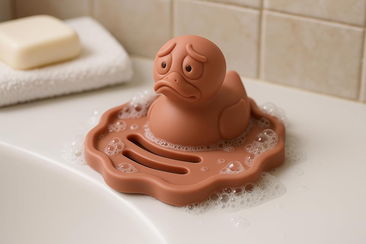 Adorable Quicksand Duck Soap Dish