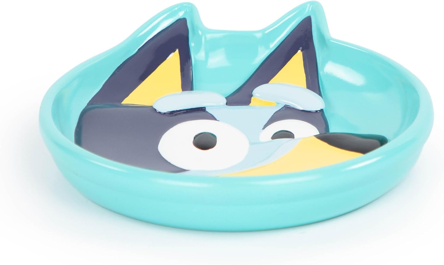 Jay Franco Playful Blue Resin Kids Bathroom Soap Dish