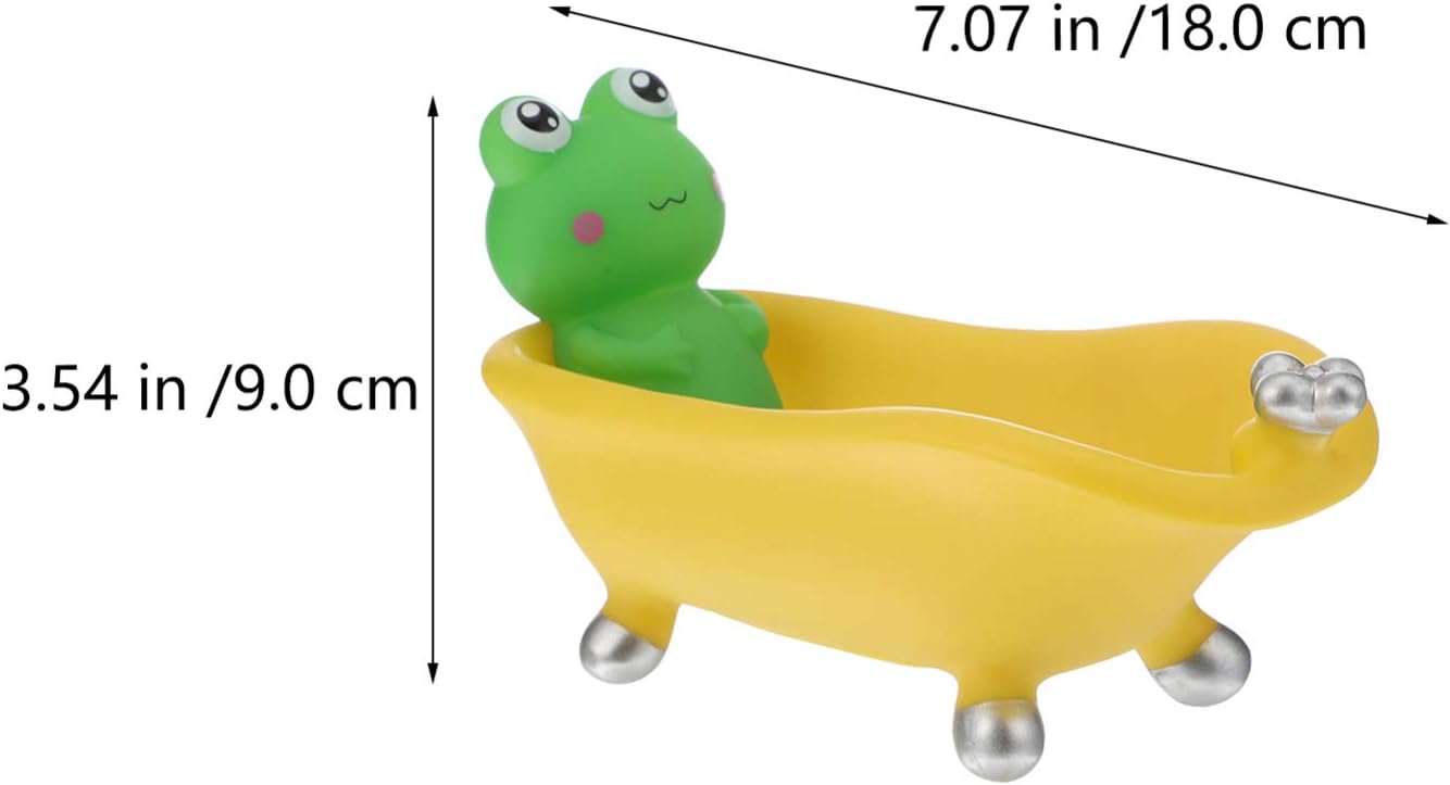 Hemoton Reusable Frog- friendly Soap Holder for Kids Adults Durable Safe