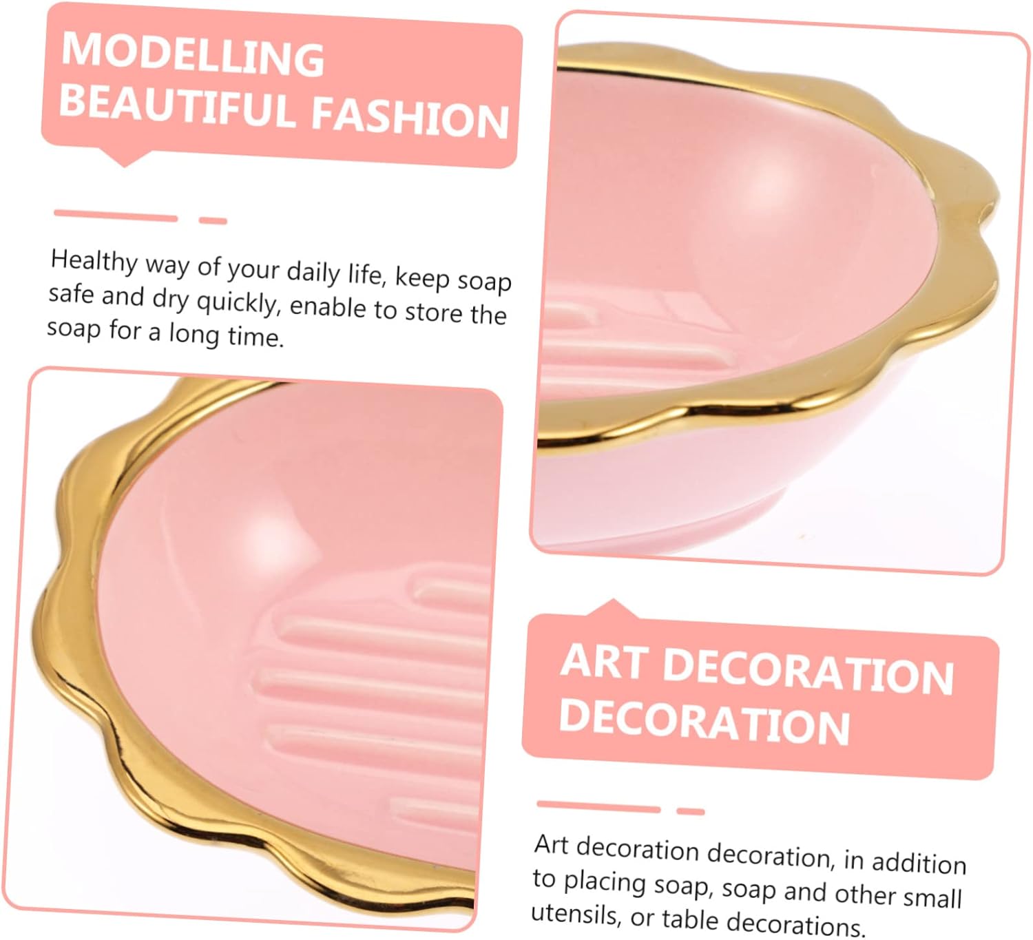 Modern Ceramic Dish Elegant Holder Draining Tray Design