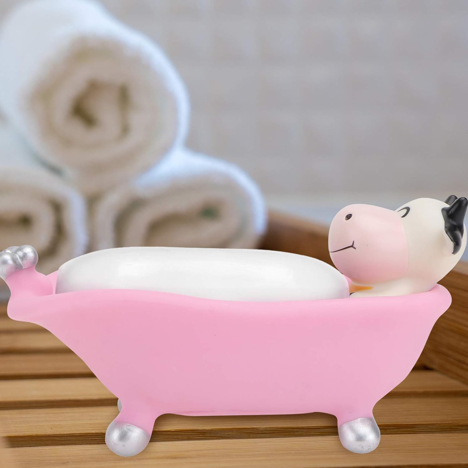 Kids Cartoon Soap Holder Bath Tray for Bathroom Counter