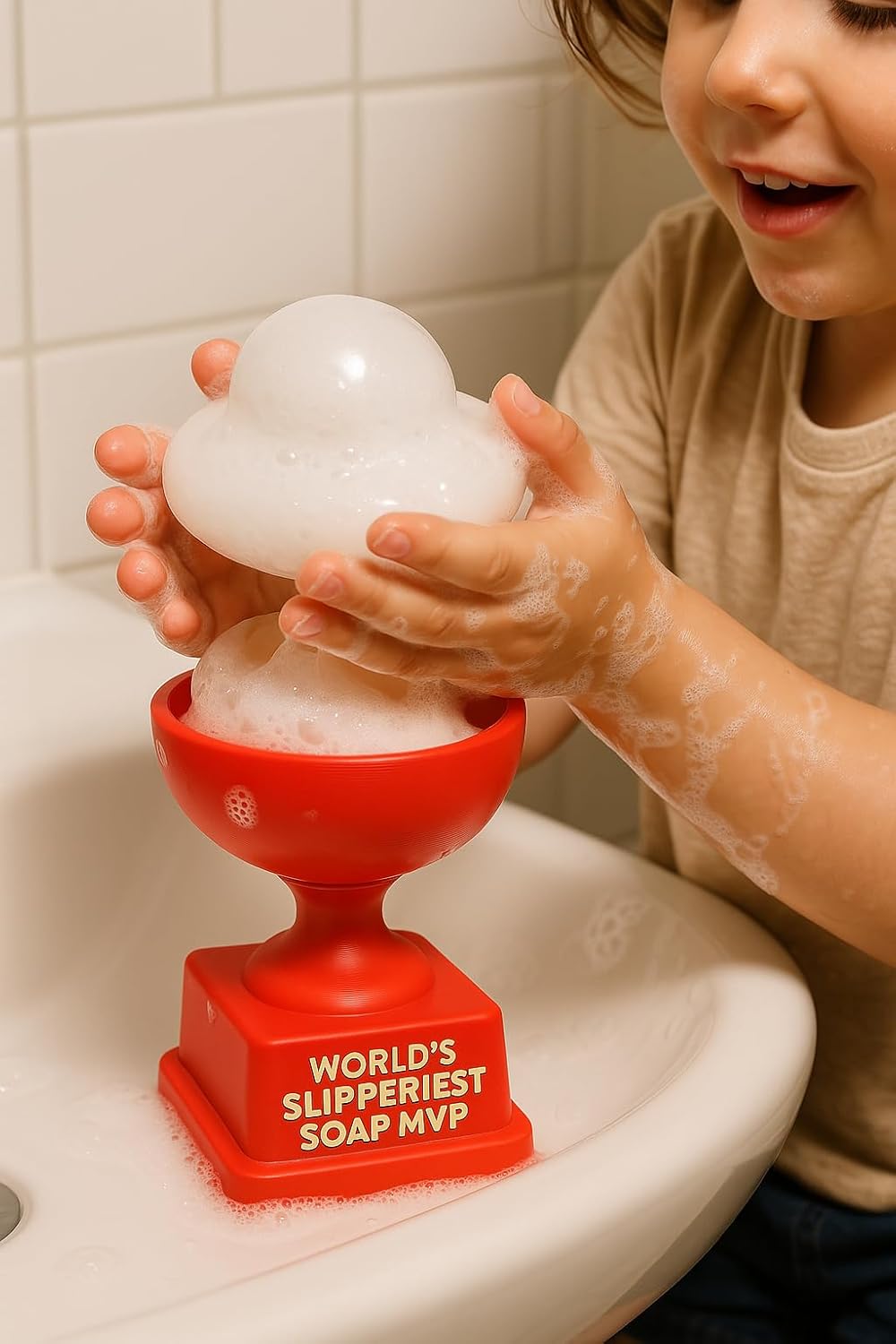 Champion Red Resin Soap Dish
