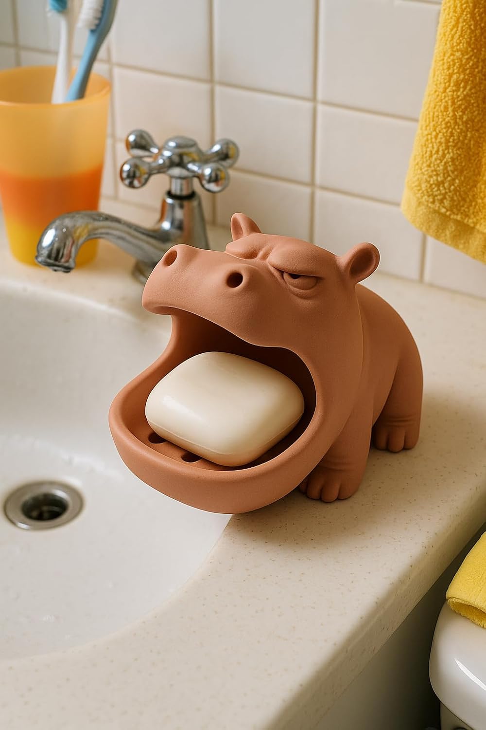 Grumpy Hippo 2 SOAP DISH